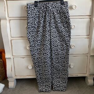 Lane Bryant Monochrome Floral Trousers